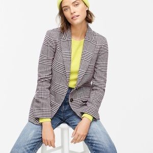 Jcrew boyfriend blazer in houndstooth plaid
